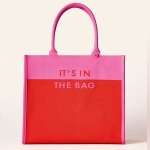 NWT Large Colorblock Pink/Red Knit Tote Bag - kate spade new york x Target
